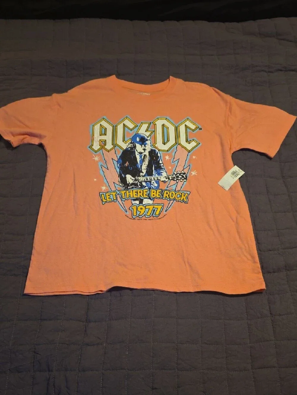 Old Navy AC⚡️DC T-shirt & 6 7 Black T-shirt